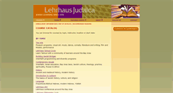 Desktop Screenshot of catalog.lehrhaus.org